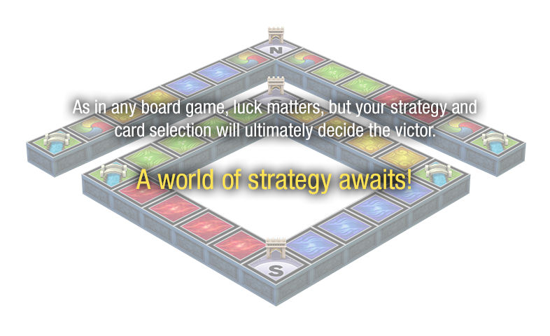 Depending on the strategy you employ, you may be able to win without relying on the luck of the draw! Ultimately, Culdcept is a board game battled with cards!